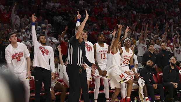 maryland basketball bench 